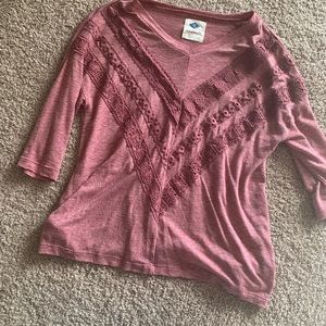 3/4 Sleeve Lace Patterned top